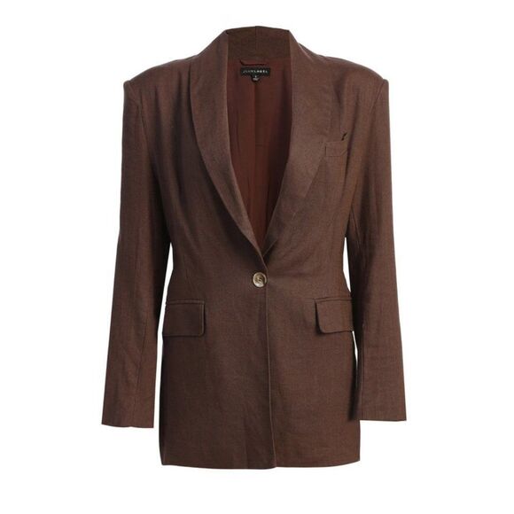 JLUXLABEL 'Parker' Oversize Cotton & Linen Blazer - Picture 5 of 16